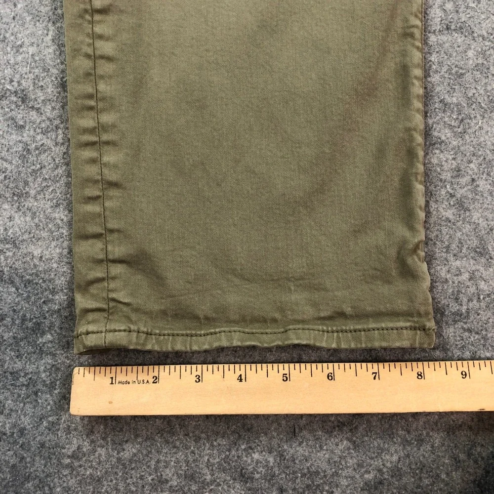 Mavi Matt Mens Chino Pants 36x32 (fits 36x30) Straight Leg Olive Green Stretch